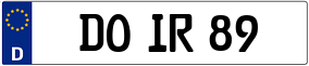 Trailer License Plate